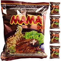 Los mejores  - Ramen Mama | Fideos Instantáneos 5 paquetes de 60gr | Fácil de preparar | Noodles de Tailandia (Ternera- 5)